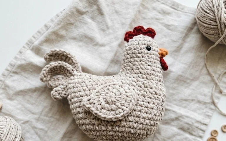 Easy Rooster Edition Basket Crochet Pattern Step-by-Step