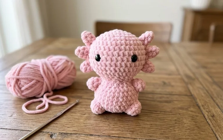 No-Sew Crochet Axolotl Free Pattern: Beginner Guide