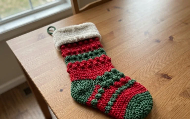How to Crochet a Christmas Stocking: Free Easy Pattern