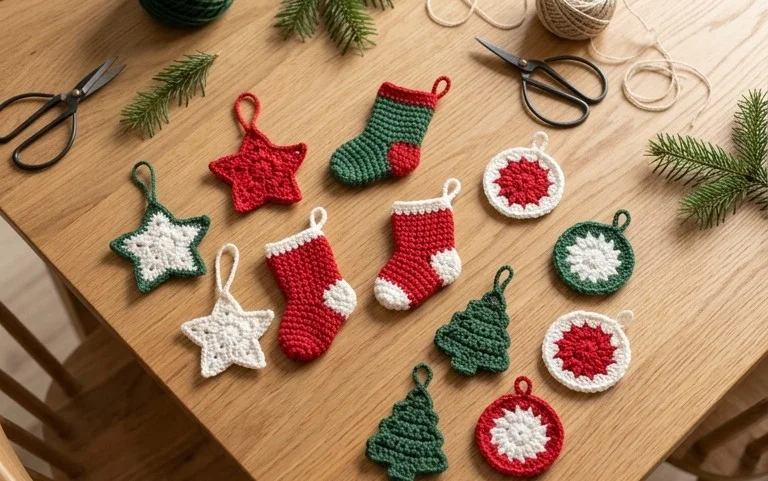 Easy Christmas Crochet Patterns: 5 Free Holiday Designs