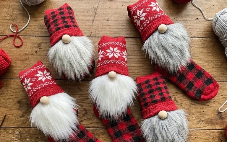 Easy Sock Gnomes: Free Step-by-Step Crochet Pattern