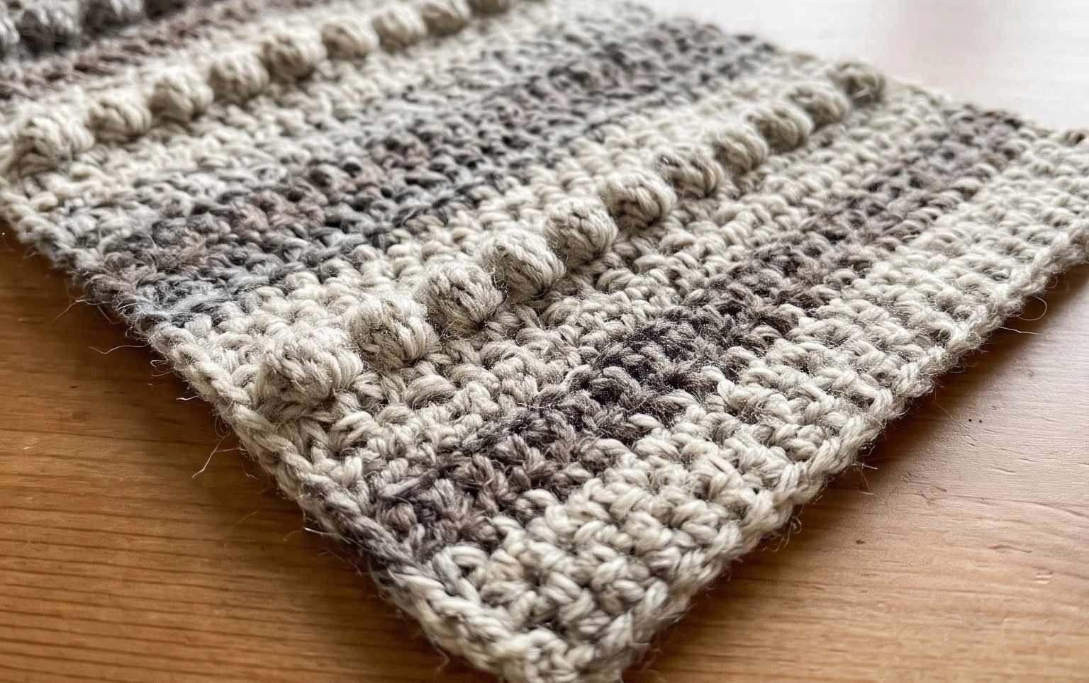 Snowy Evening Bobble Scarf