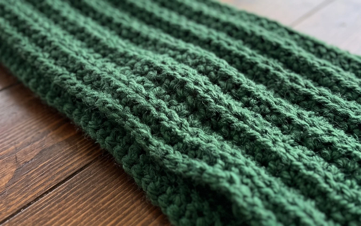 Reversible Basic Ribbed Scarf - Free Crochet Scarf Pattern