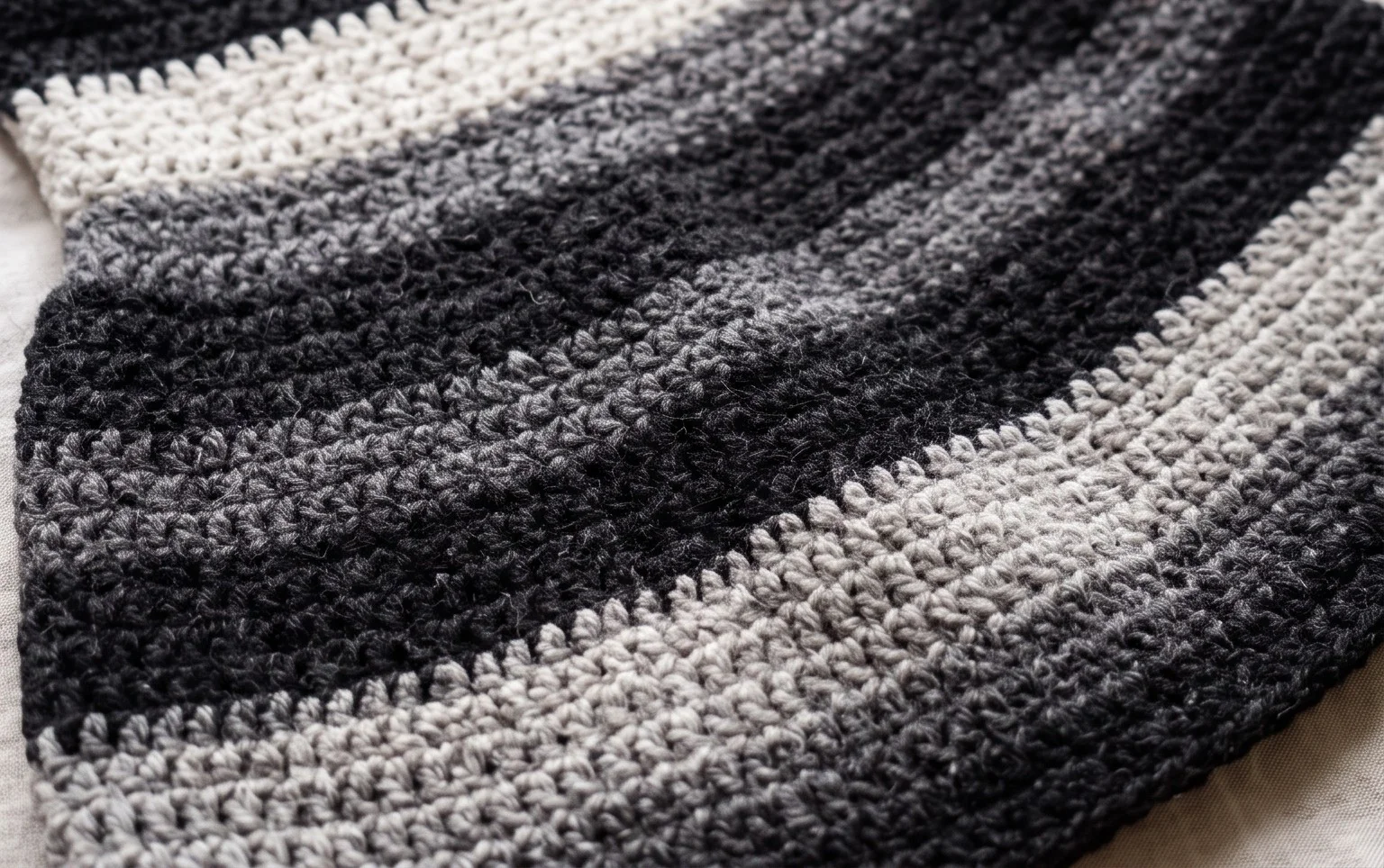 Monochrome Black Flared Mini Dress Free Crochet Pattern