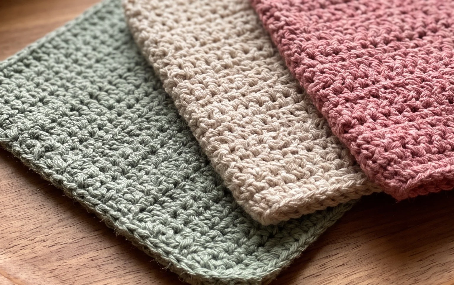 Simple Crochet Dishcloth Pattern, The Lined Simplicity Cloth