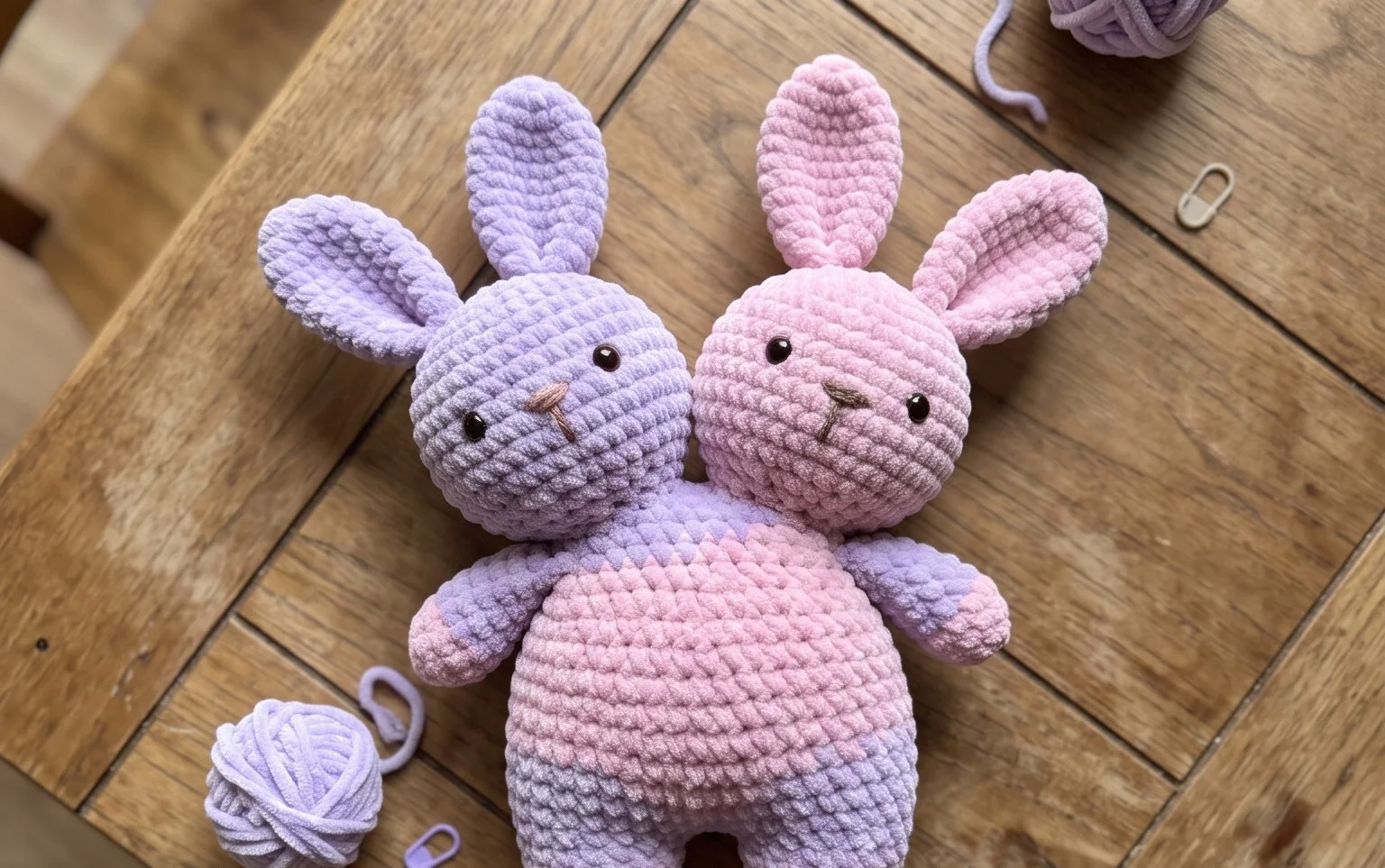 Two-Headed Bunny Amigurumi: Free Beginner Crochet Pattern